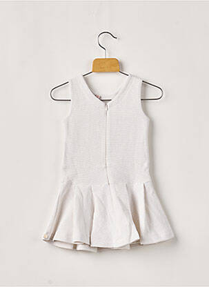 Robe mi-longue blanc LILI GAUFRETTE fille