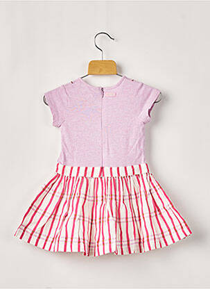 Robe mi-longue doublure manches courtes rouge CATIMINI fille