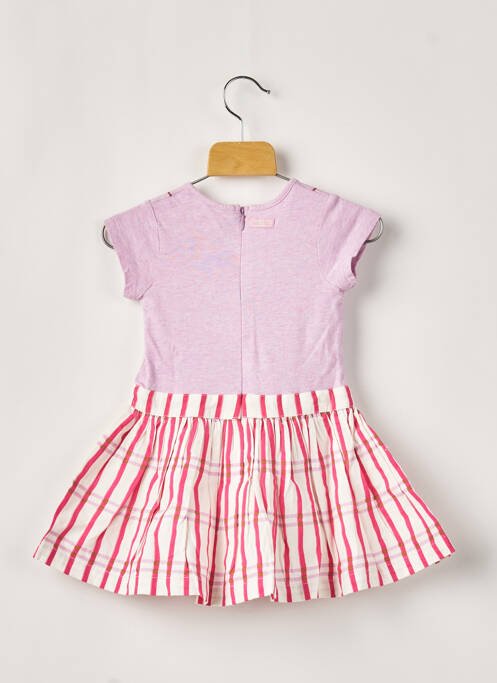Robe mi-longue taille froncée manches courtes rouge CATIMINI fille