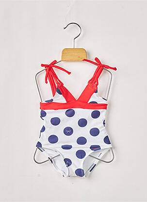 Maillot de bain 1 pièce stretch bleu LILI GAUFRETTE fille