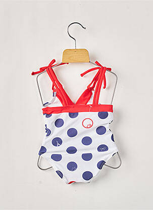Maillot de bain 1 pièce stretch bleu LILI GAUFRETTE fille