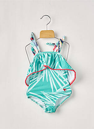 Maillot de bain 1 pièce sérigraphie vert CATIMINI fille