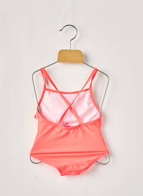 Maillot de bain 1 pièce orange LILI GAUFRETTE pour fille