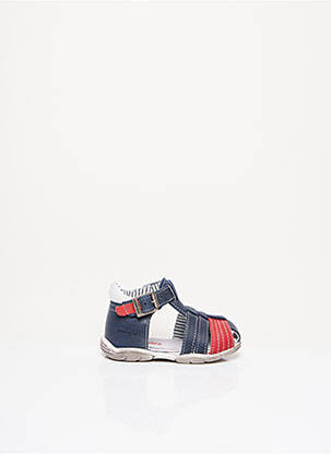 Sandales/nu pieds empiècements talon bas bleu CATIMINI garçon