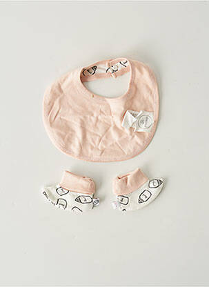 Bavoir imprimé fantaisie rose ABSORBA fille