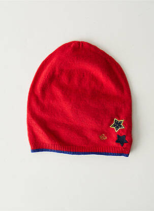 Bonnet empiècements rouge CHIPIE fille