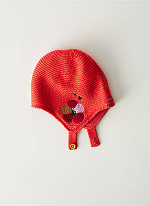 Bonnet broderie motifs brodés rouge CATIMINI fille