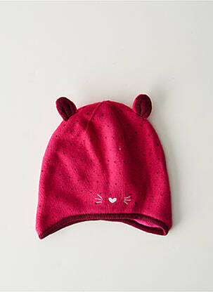 Bonnet imprimé fantaisie rose CATIMINI fille