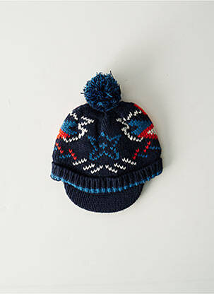 Bonnet empiècements bleu CATIMIM garçon