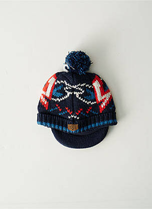 Bonnet empiècements bleu CATIMIM garçon