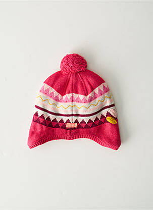 Bonnet maille fine rose CATIMINI fille