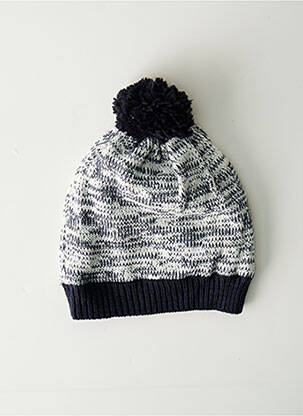 Bonnet finition bords-côtes bleu BECKARO garçon