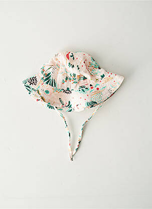 Chapeau fermeture liens à nouer rose CATIMINI fille