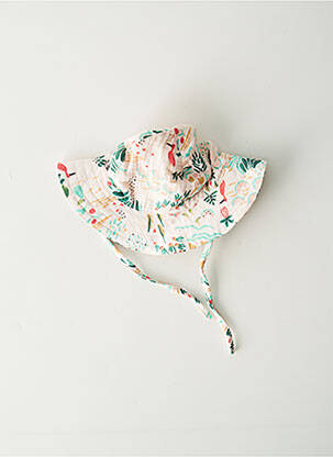Chapeau fermeture liens à nouer rose CATIMINI fille