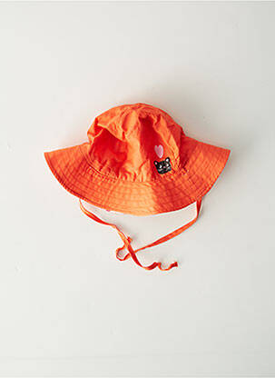 Chapeau imprimé fleurs orange CATIMINI fille
