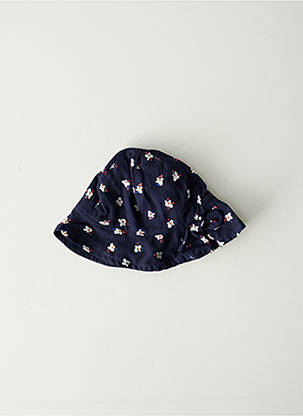 Chapeau imprimé fleurs bleu JEAN BOURGET fille
