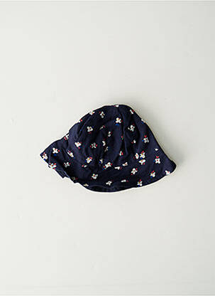 Chapeau imprimé fleurs bleu JEAN BOURGET fille