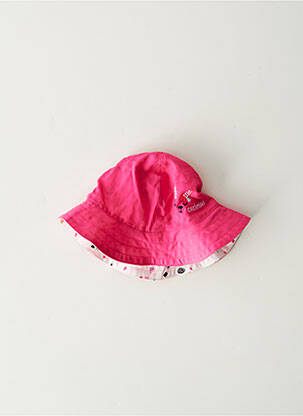 Chapeau tissage popeline rose CATIMINI fille