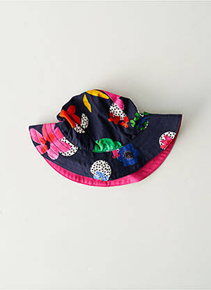 Chapeau fermeture liens à nouer bleu CATIMINI fille
