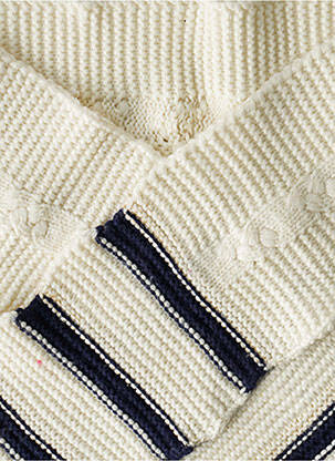 Echarpe imprimé rayures blanc CATIMINI enfant