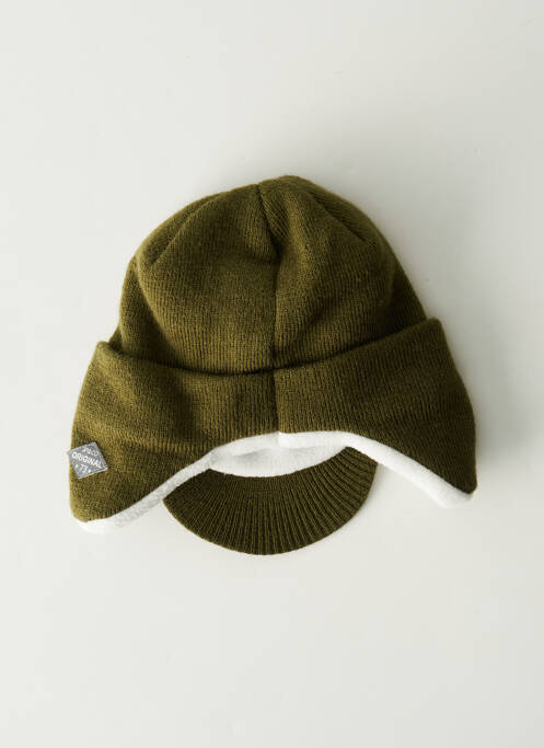 Bonnet doublure vert 3 POMMES garcon