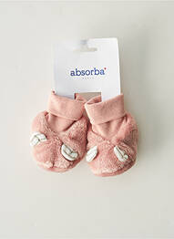 Chaussons/pantoufles bout rond bout rond rose ABSORBA fille