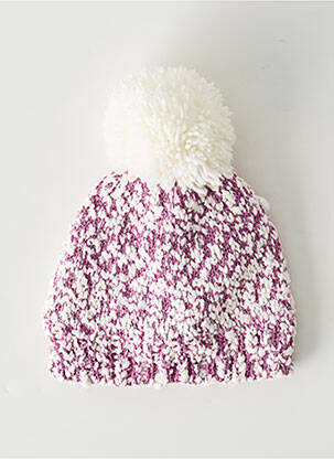 Bonnet finition bords-côtes rose CHIPIE fille