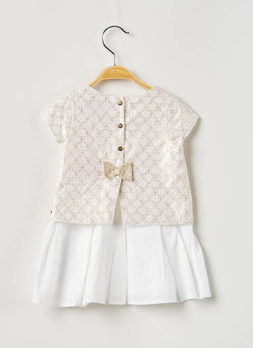 Robe mi-longue blanc CATIMINI pour fille