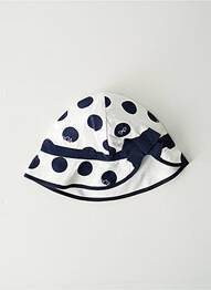Chapeau tissage popeline bleu LILI GAUFRETTE fille