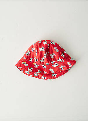 Chapeau tissage popeline rouge CHIPIE fille