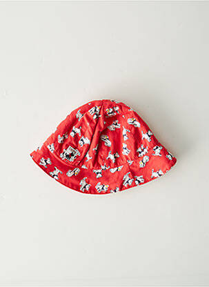 Chapeau tissage popeline rouge CHIPIE fille