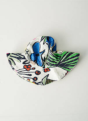 Chapeau imprimé fleurs blanc CATIMINI fille