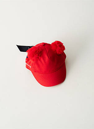 Casquette fermeture liens à nouer rouge CATIMINI fille