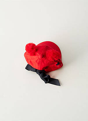 Casquette fermeture liens à nouer rouge CATIMINI fille