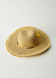 Chapeau forme chapeau paille beige CATIMINI fille