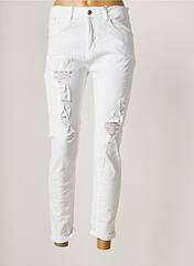 Jeans coupe slim blanc MELLY & CO pour femme seconde vue