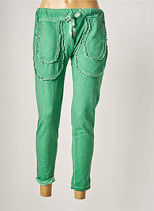 Pantalon 7/8 vert APRIL VINTAGE pour femme
