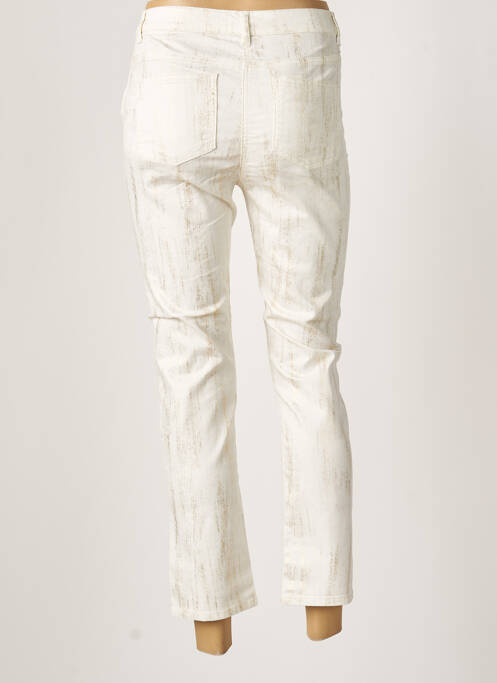 Pantalon 7/8 stretch taille normale beige JULIE GUERLANDE femme