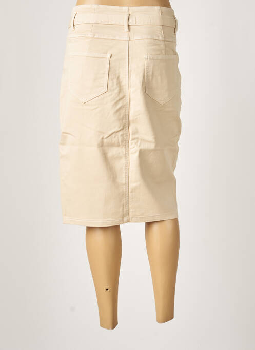 Jupe mi-longue beige JULIE GUERLANDE femme