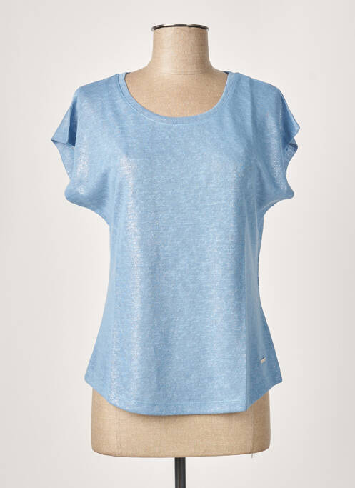 T-shirt bleu JULIE GUERLANDE pour femme
