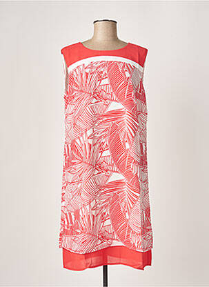 Robe courte coupe fluide sans manche rouge DIANE LAURY femme