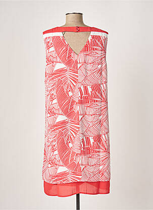 Robe courte coupe fluide sans manche rouge DIANE LAURY femme