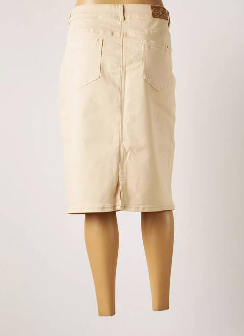 Jupe mi-longue beige DIANE LAURY pour femme