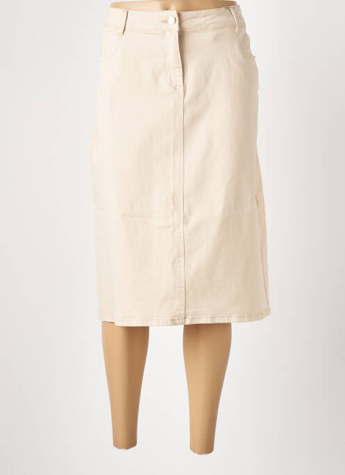 Jupe mi-longue beige DIANE LAURY pour femme