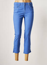 Pantacourt stretch taille normale bleu C'EST BEAU LA VIE femme