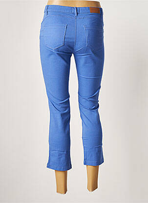 Pantacourt stretch taille normale bleu C'EST BEAU LA VIE femme