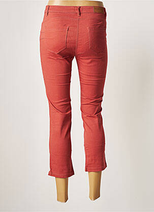 Pantacourt stretch taille normale orange C'EST BEAU LA VIE femme