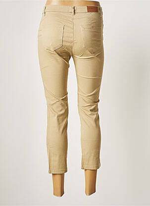 Pantacourt stretch taille normale beige C'EST BEAU LA VIE femme