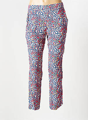 Pantalon 7/8 tissage popeline taille normale rouge C'EST BEAU LA VIE femme