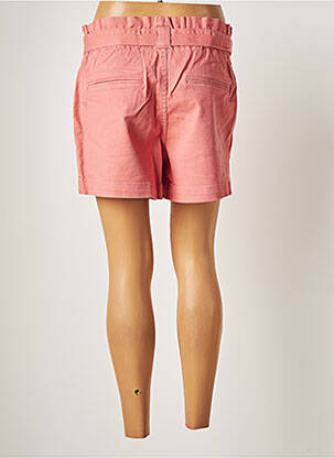 Short coupe droite taille basse rose C'EST BEAU LA VIE femme